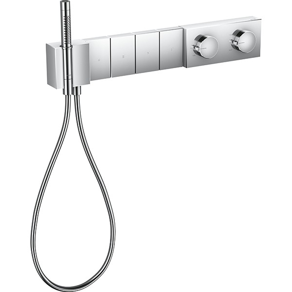 Hansgrohe Thermostatmodul Unterputz Select Axor Edge Fertigset 4 Verbraucher chrom