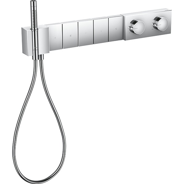 Hansgrohe Thermostatmodul Unterputz Select Axor Edge Fertigset 5 Verbraucher chrom