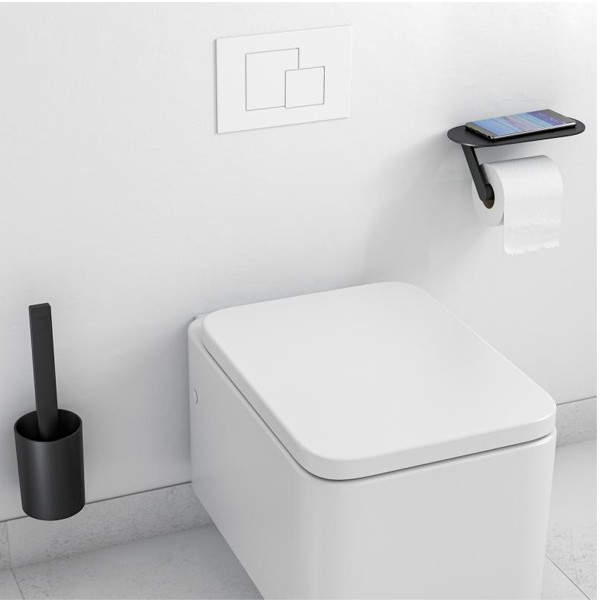 HG Toilettenset WallStoris mattschwarz