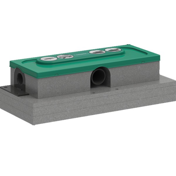 HG uBox Universal GK für Duschrinnen Ablaufgehäuse für flache Installation