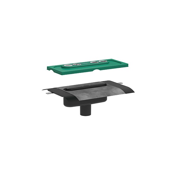 HG uBox universal GK für Duschrinnen Ablaufgehäuse für vertikale Installation