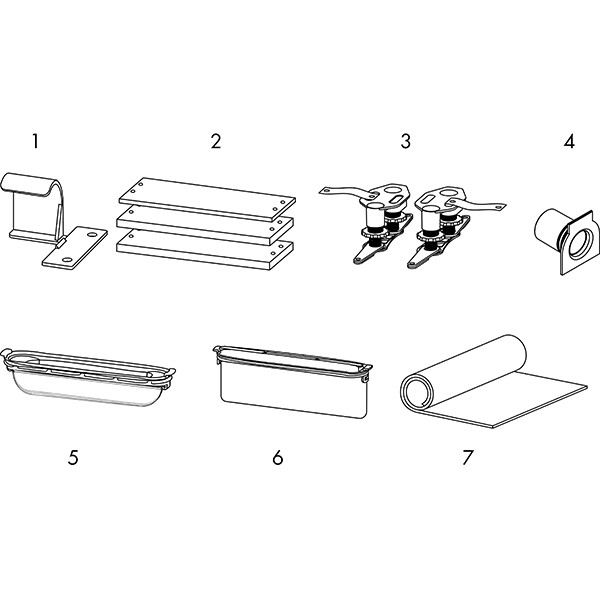 Hansgrohe uBox universal Installationsset 1000 mm für befliesbare Duschrinnen