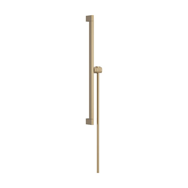 Hansgrohe Unica Brausestange E Puro 65 cm mit Easy Slide Handbrausehalter und Isiflex Brauseschlauch 160 cm Brushed Bronze