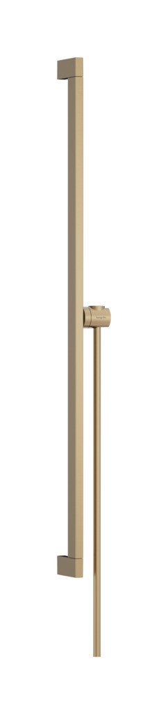 Hansgrohe Unica Brausestange E Puro 90 cm mit Easy Slide Handbrausehalter und Isiflex Brauseschlauch 160 cm Brushed Bronze