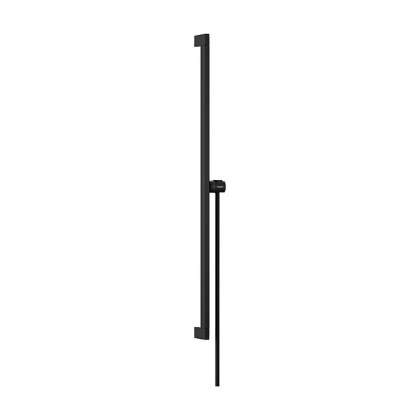 Hansgrohe Unica Brausestange E Puro 90 cm mit Easy Slide Handbrausehalter und Isiflex Brauseschlauch 160 cm Mattschwarz