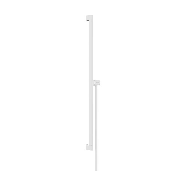 Hansgrohe Unica Brausestange E Puro 90 cm mit Easy Slide Handbrausehalter und Isiflex Brauseschlauch 160 cm Mattweiß