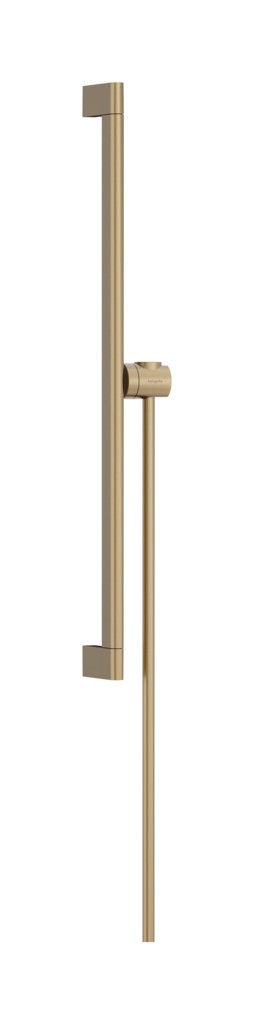 Hansgrohe Unica Brausestange S Puro 65 cm mit Easy Slide Handbrausehalter und Isiflex Brauseschlauch 160 cm Brushed Bronze