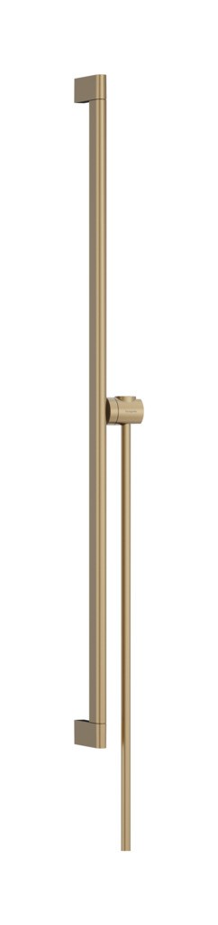Hansgrohe Unica Brausestange S Puro 90 cm mit Easy Slide Handbrausehalter und Isiflex Brauseschlauch 160 cm Brushed Bronze