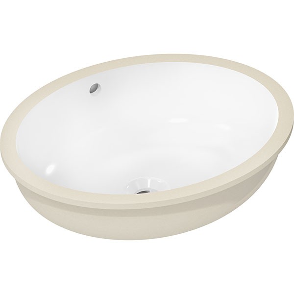 Hansgrohe Unterbauwaschtisch Xuniva D 450x350mm o.Hahnl.m.Überlauf SMC weiß