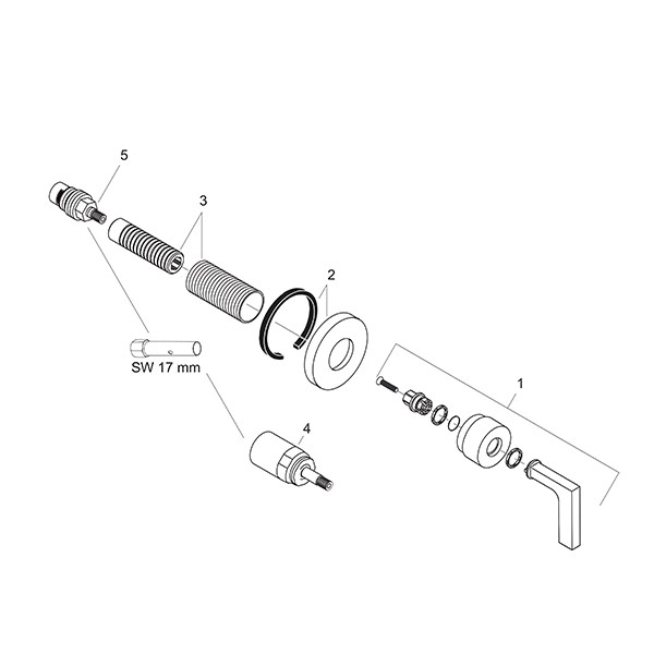 Hansgrohe Unterputzventil Axor Citterio Fertigset chrom mit Hebelgriffe