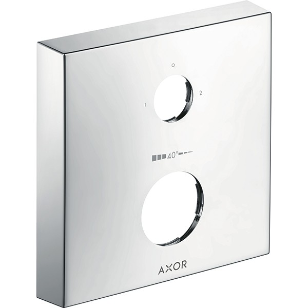 Hansgrohe Verlängerungsrosette eckig 2-Loch 0-1-2 chrom