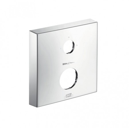 Hansgrohe Verlängerungsrosette eckig 2-Loch 0-1-2 chrom