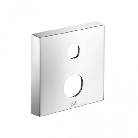 Hansgrohe Verlängerungsrosette eckig 2-Loch chrom