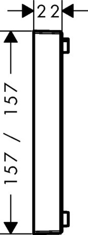 HG Verlängerungsrosette ShowerSelect chrom