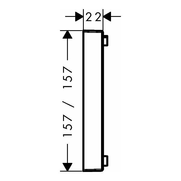 HG Verlängerungsrosette ShowerSelect chrom