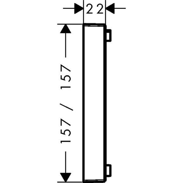 HG Verlängerungsrosette ShowerSelect mattweiss