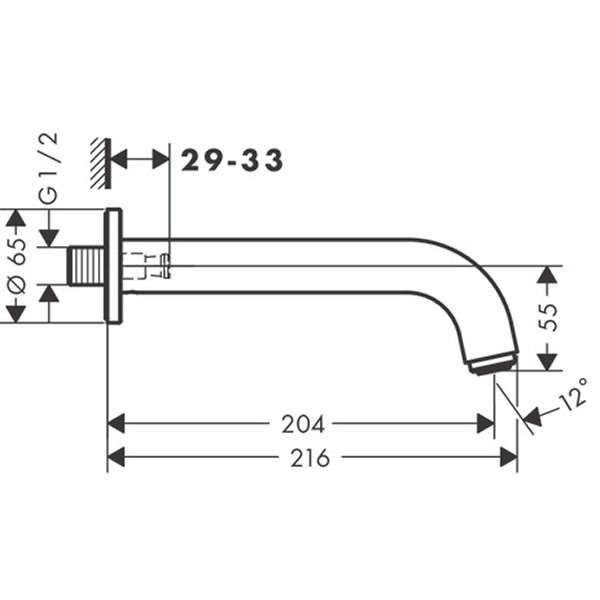 HG Wanneneinlauf Vernis Blend DN20 mattschwarz