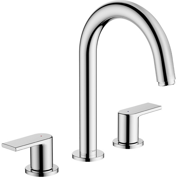 Hansgrohe 3-Loch Waschtischarmatur Vernis Shape chrom
