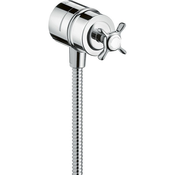 Hansgrohe Wandabsperrventil Axor Montreux Fixfit Stop chr.Kreuzgr.Schlauchanschl.