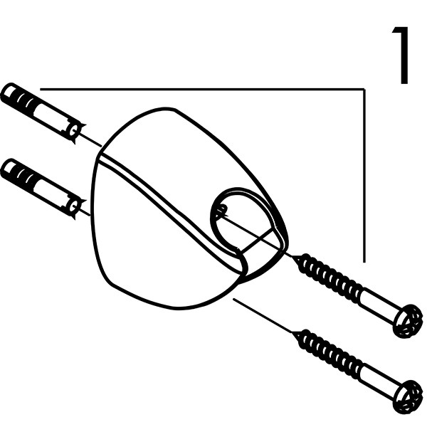 Hansgrohe Wandhalter Porter'C für Handbrausen chrom