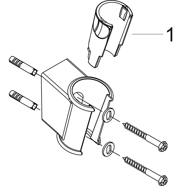 Hansgrohe Wandhalter Porter'Classic für Handbrausen chrom