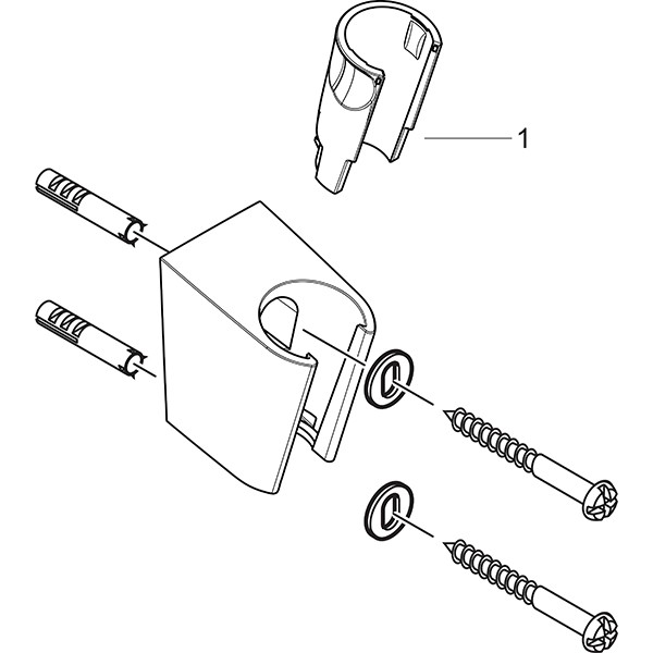 Hansgrohe Wandhalter Porter'S für Handbrausen chrom