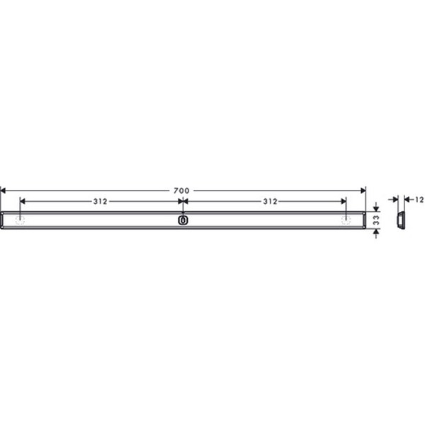 Hansgrohe Wandstange WallStoris Planet Edition 700mm Sand (recycelt)