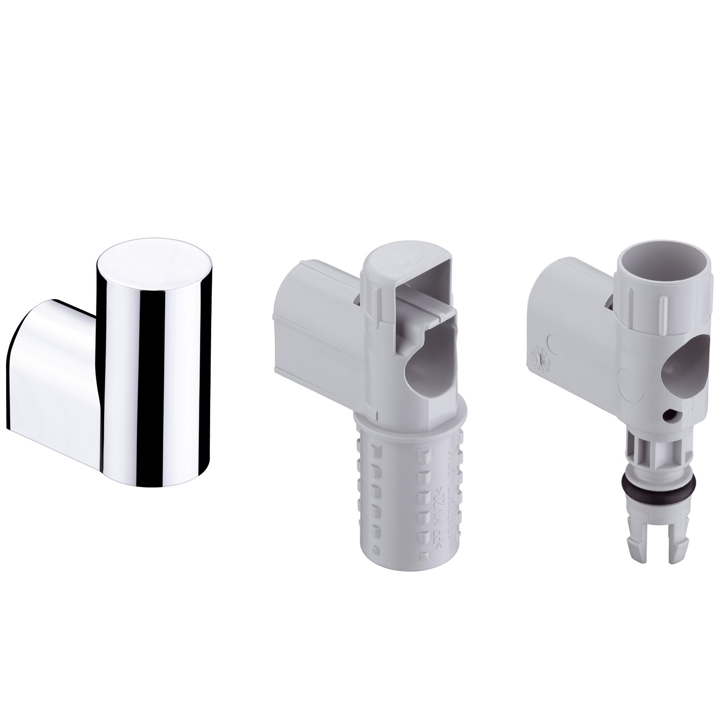 Hansgrohe Wandstütze mit Abdeckung für Wandstange Unica'D satinox