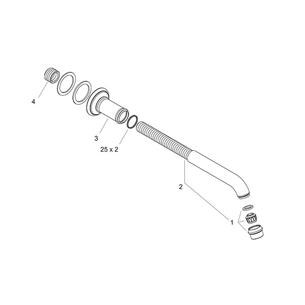 Hansgrohe Wanneneinlauf Axor Montreux chrom  