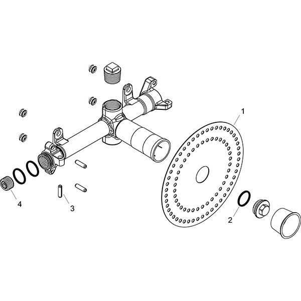 Hansgrohe Wanneneinlauf Axor Starck Grundset  