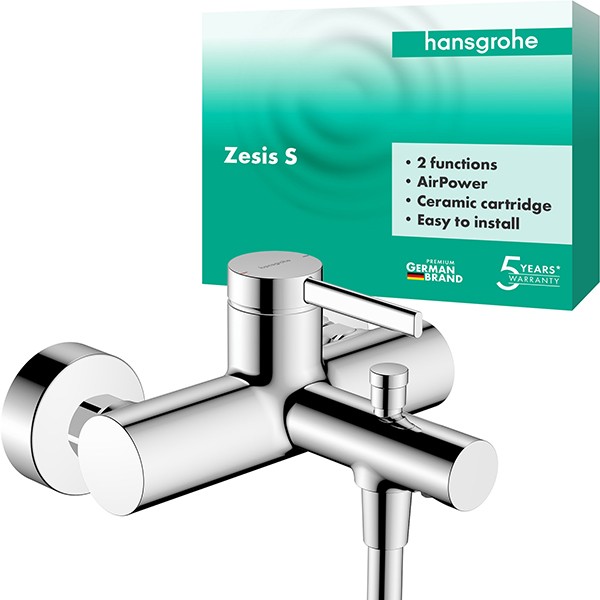 Hansgrohe Wannenmischer Aufputz Zesis S  chrom
