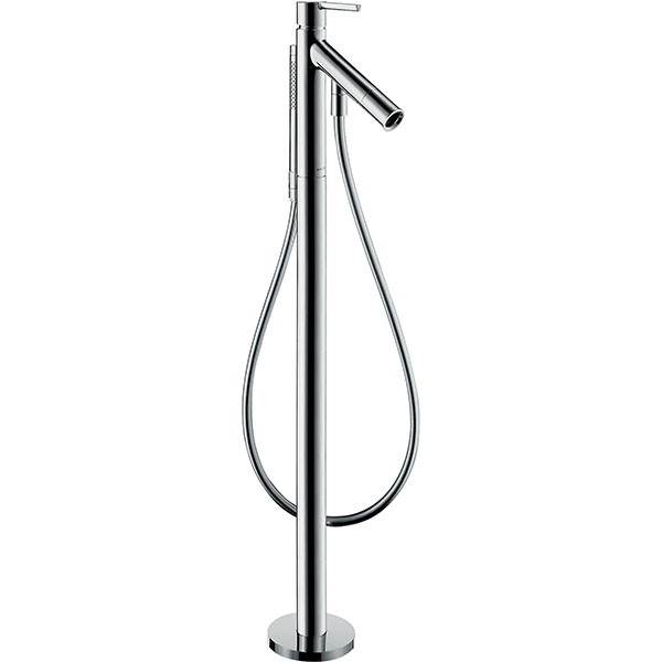 Hansgrohe Wannenmischer Axor Starck Fertigset zur Bodenmontage chrom Hebelgriff