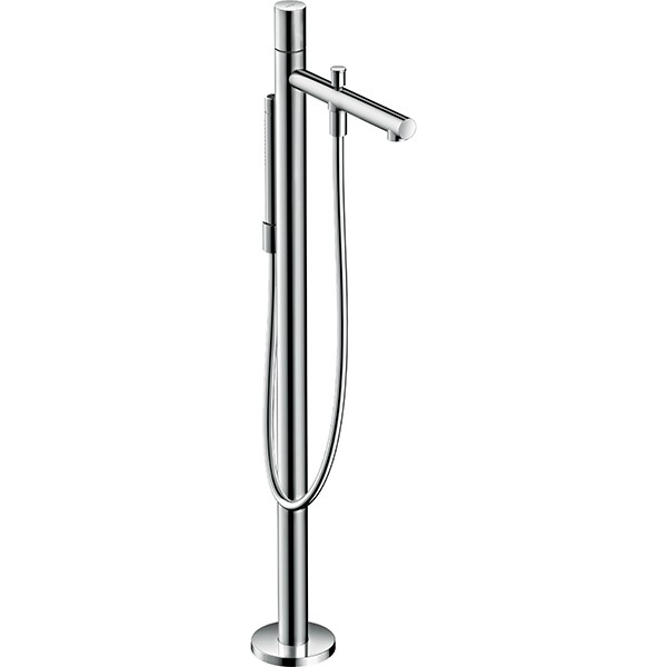 Hansgrohe Wannenmischer Axor Uno Fertigset Zerogriff zur Bodenmontage chrom