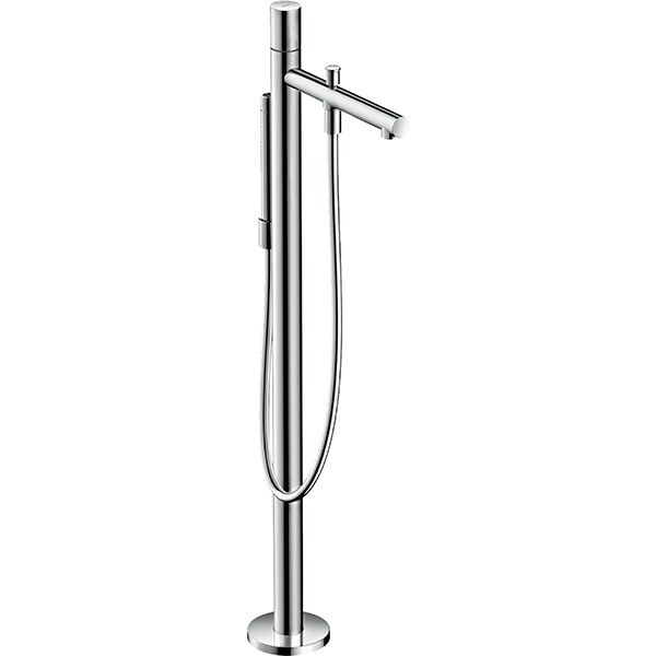 Hansgrohe Wannenmischer Axor Uno Fertigset Zerogriff zur Bodenmontage chrom