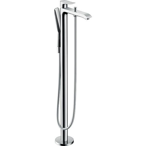 Hansgrohe Wannenmischer Metris Fertigset zur Bodenmontage chrom