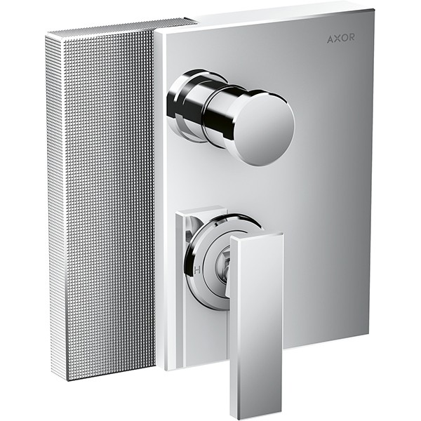 Hansgrohe Wannenmischer Unterputz Axor Edge Fertigset Diamantschliff chrom