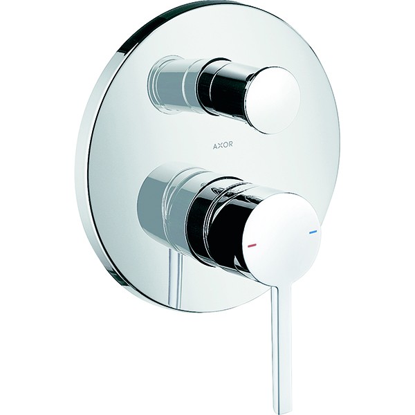 Hansgrohe Wannenmischer Unterputz Axor Starck Fertigset chrom Hebelgriff