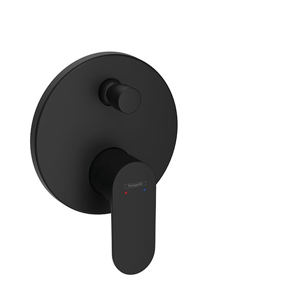 Hansgrohe Wannenmischer Unterputz Rebris S Fertigset m.Sicherungskombination Matt Black