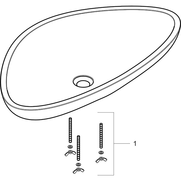 Hansgrohe Waschschüssel AXOR Massaud klein 