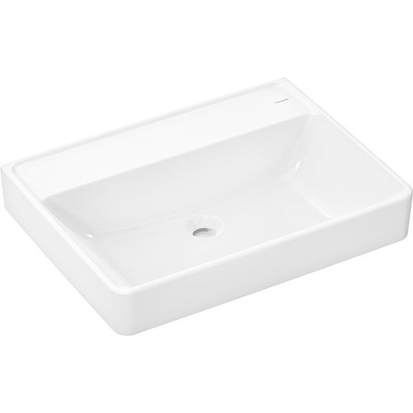 Hansgrohe Waschtisch Xanuia Q 650x480mm ohne Hahnloch und Überlauf weiß