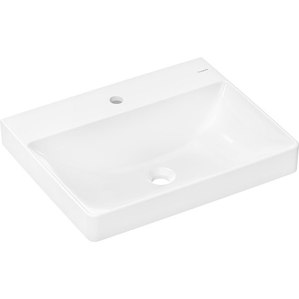 Hansgrohe Waschtisch Xelu Q 600x480 mm  mit Hahnloch ohne Überlauf weiß