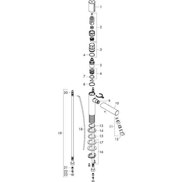 Hansgrohe Waschtischmischer 110 Axor Uno Select BN