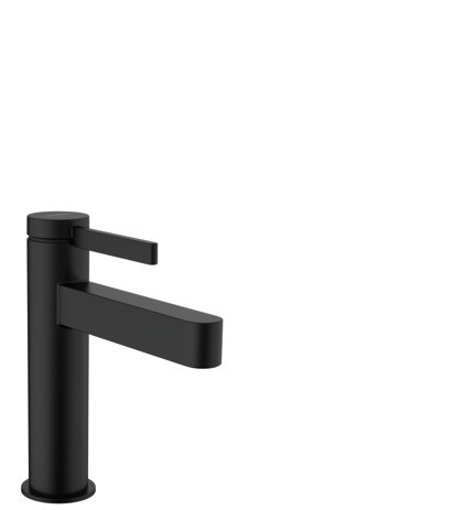 Hansgrohe Waschtischmischer 110 Finoris mit Push-Open Ablaufgarnitur mattschwarz