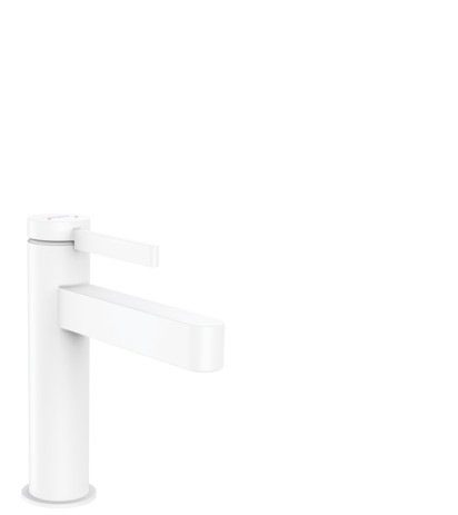 Hansgrohe Waschtischmischer 110 Finoris mit Push-Open Ablaufgarnitur mattweiss