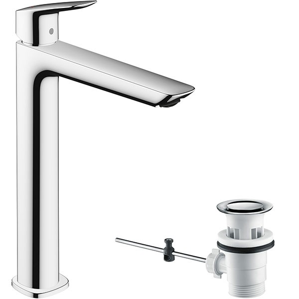 HG Waschtischmischer 240 Fine Logis mit Zugstangen-Ablaufg.chr