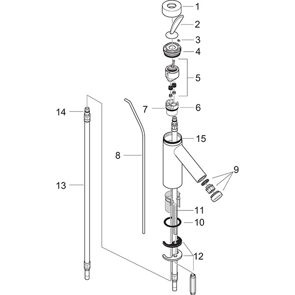 Hansgrohe Waschtischmischer 70 AXOR Starck Classic chrom