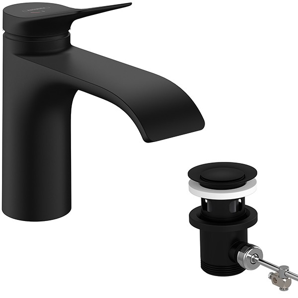 Hansgrohe Waschtischmischer 80 CoolStart  Vivenis Zugstangen-Ablaufgarnitur MSW