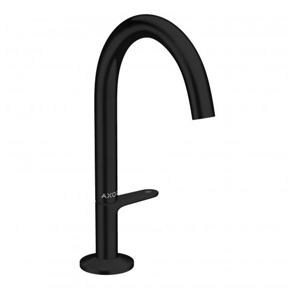 HG Waschtischmischer Select 170 Axor One mit Push-Open Ablaufgarnitur mattschwarz
