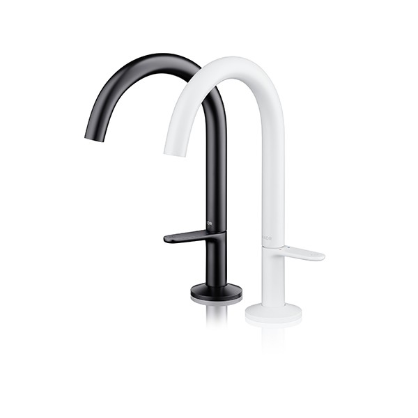 Hansgrohe Waschtischmischer Select 170 Axor One mit Push-Open, Ablaufgarnitur, mattschwarz