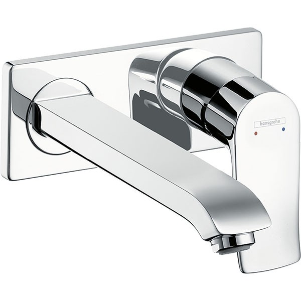 HG Waschtischmischer Unterputz Metris F-Set chr.langer Auslauf